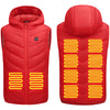 Heated Hooded Vest for Kids USB Rechargeable 10 Heating Zones 3 Adjustable Temperature Heating Gilet Boys Girls Body Warmer Waistcoat