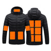 Dual Control 11 Heating Zones Heated Jacket for Women Men USB Electric Charging Heater Thermal Long Sleeve Cotton Winter Coat