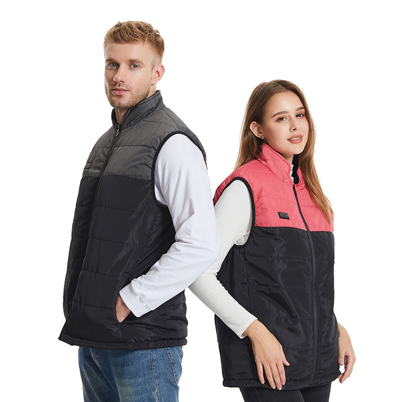 Dual Control 11 Heating Areas Heated Vests for Men Women Motorcycle USB Rechargeable Electric Thermal Waistcoat with Zipper