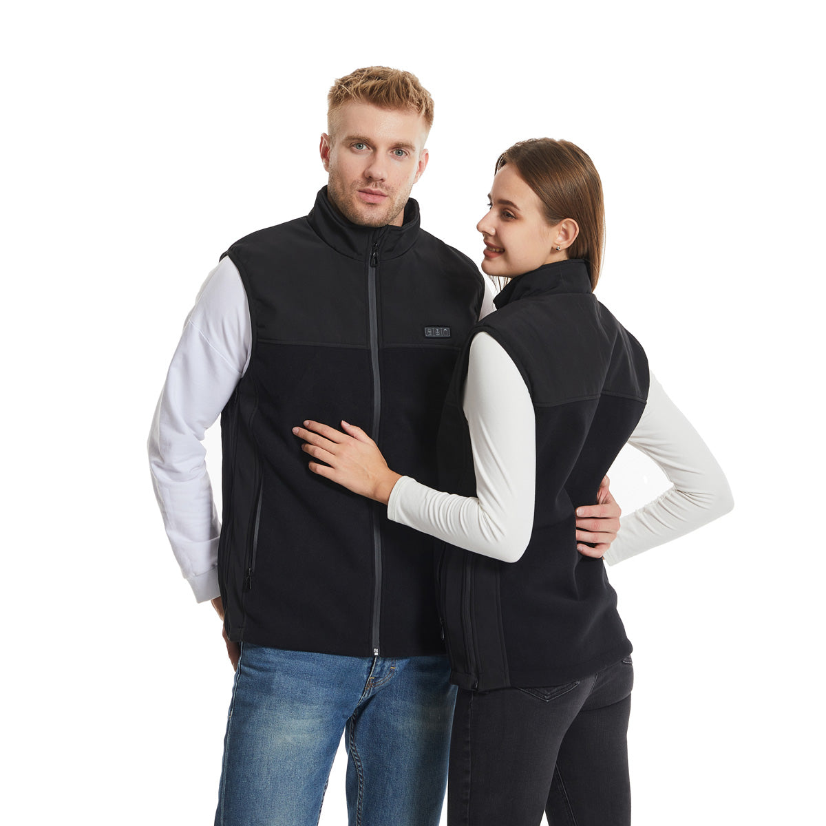 Adjustable Heated Puffer Vest for Men Women 13 Heating Zones Rechargeable USB Heated Winter Waistcoat with Zipper Pockets