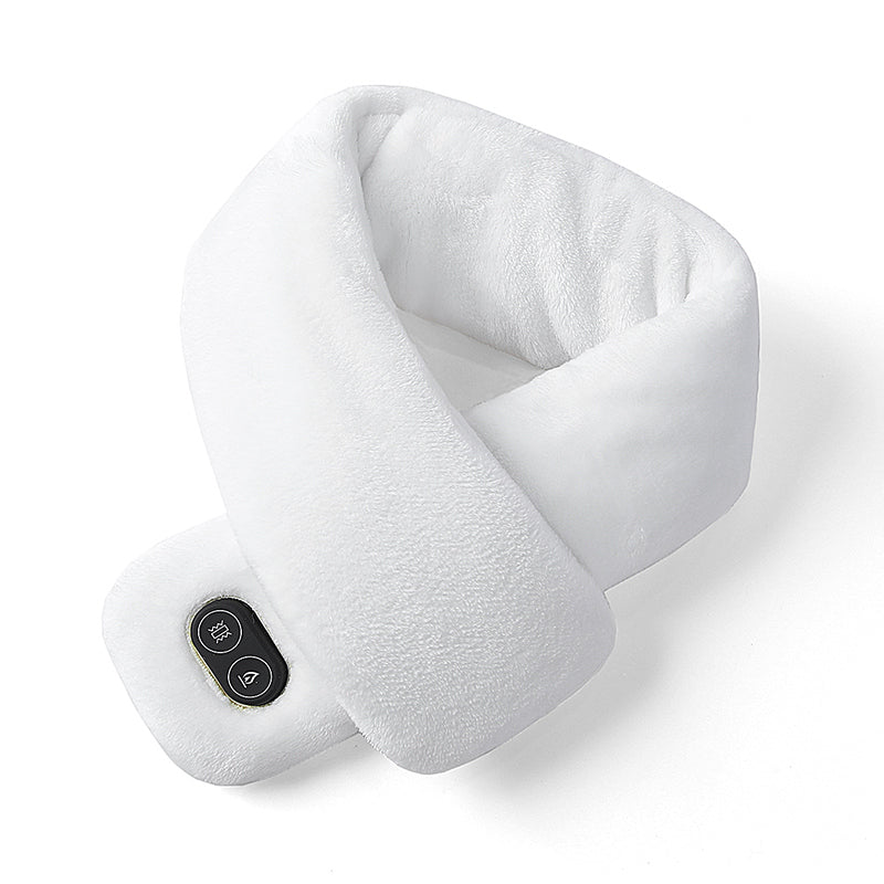 Unisex 80CM Heated Massaging Neck Warmer Scarf for Pain Soft USB Electric Heating Neck and Shoulder Heating Pad Neckerchief