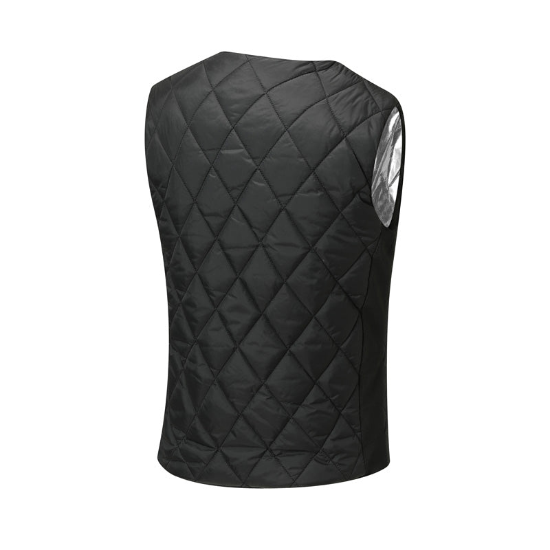 16 Places Zones Heated V-neck Vest for Men USB Charging 3 Gears Thermal Electric Heating Waistcoat for Outdoor