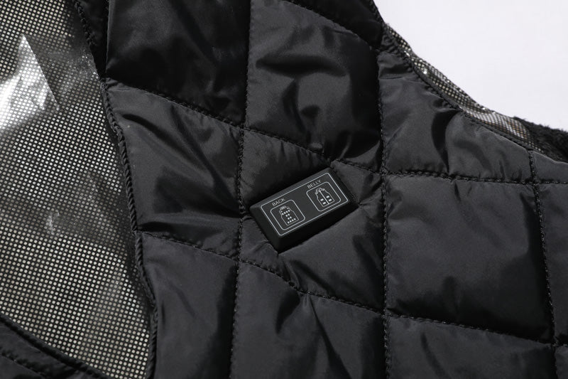 16 Places Zones Heated V-neck Vest for Men USB Charging 3 Gears Thermal Electric Heating Waistcoat for Outdoor