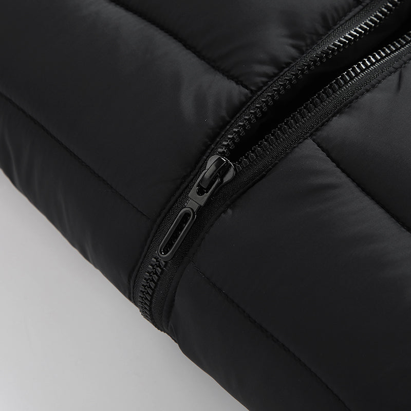 Single Temp-controller 4 Heating Zones Heated Jacket for Men Women Windproof Long Sleeve USB Charging Heating Quilted Outerwear with Hood