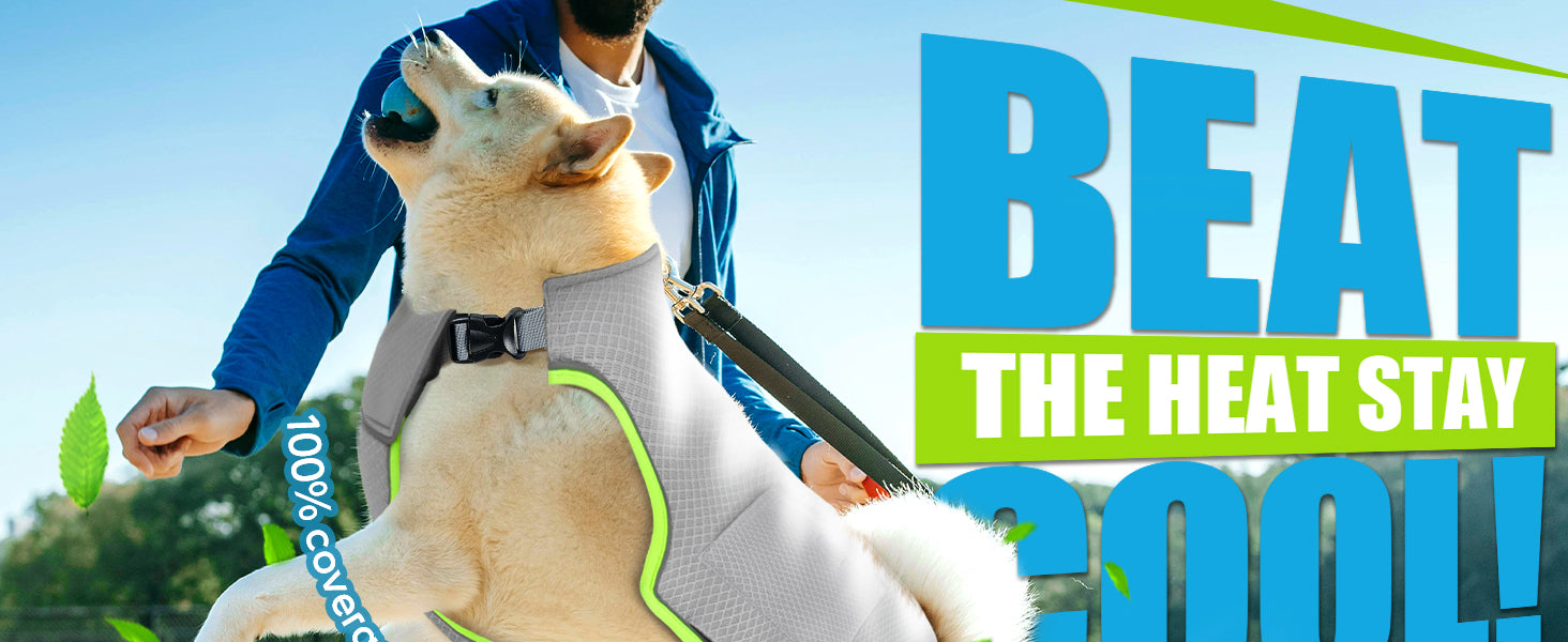 Dog Cooling Vest with Ice Packs Banner