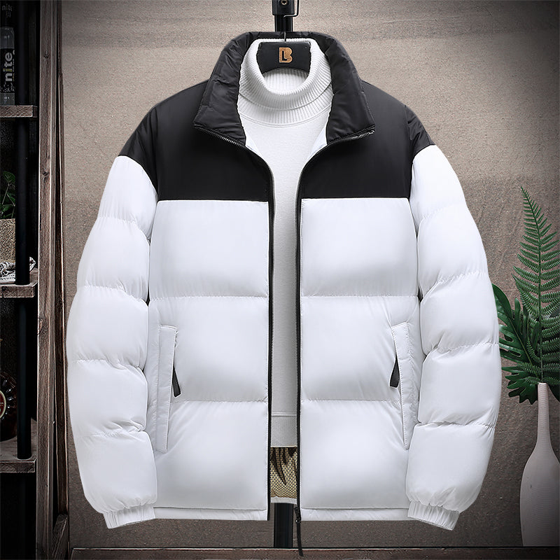 USB Heated Outerwear Coats for Men Winter Warm 6 Heating Zones Intelligent Constant Temperature Quilted Zip-Up Puffer Jacket