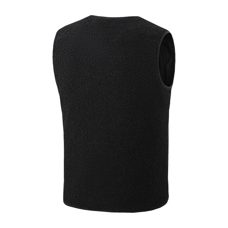Fleece Heated Vest for Men Women 16 Heating Zones 3 Adjustable Temperature USB Rechargeable Electric Body Warmer