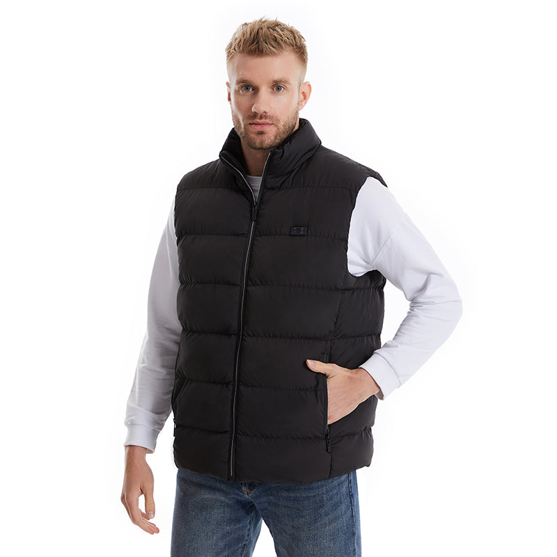 Dual Control 15 Carbon Fiber Heating Pads Thermal Vest for Women Men Heated Gilet 3 Heat Settings Electric USB Charging Heating Waistcoat