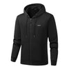 Heated Hoodie for Women Men Fleece Lined Zip Up Electric Hooded Sweatshirt with 17 Heating Zones