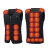 24 Heating Areas Smart Temperature Control Heated Vests for Men Women V-Neck USB Infrared 3 Levels of Temperature Thermal Winter