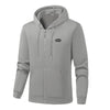 Heated Hoodie for Women Men Fleece Lined Zip Up Electric Hooded Sweatshirt with 17 Heating Zones