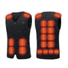 20 Heating Areas Smart Electric Heated V-Neck Vests for Men Women 3 Levels of Temperature Hoodless Casual Full Zip Warm Waistcoat
