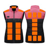 4 Control 21 Heating Areas Heated Vests for Couple Women Men USB Electric Heated Jacket with 3 Heating Levels Heated Waistcoat with Zipper